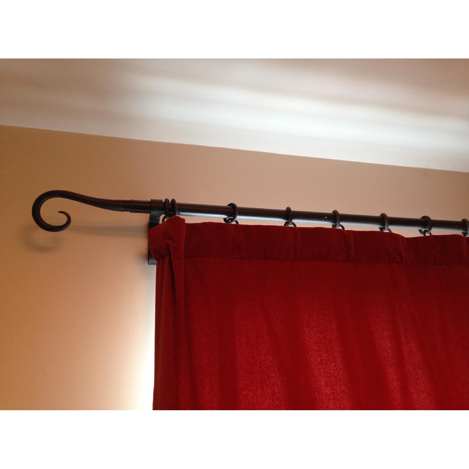 Pottery Barn Velvet Drapes - Pair - image-2