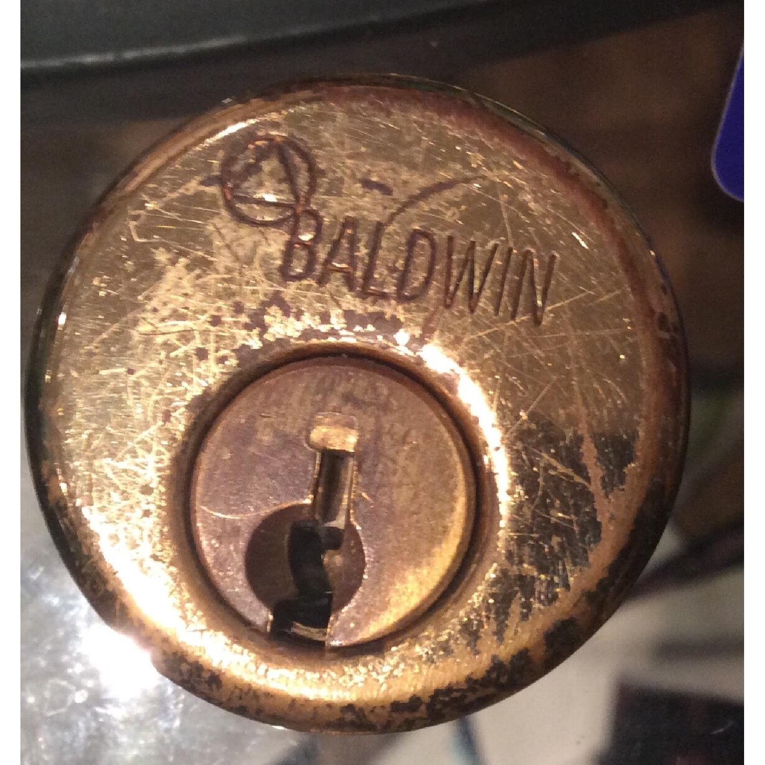 Vintage Baldwin Solid Brass Lock Cylinder - image-5