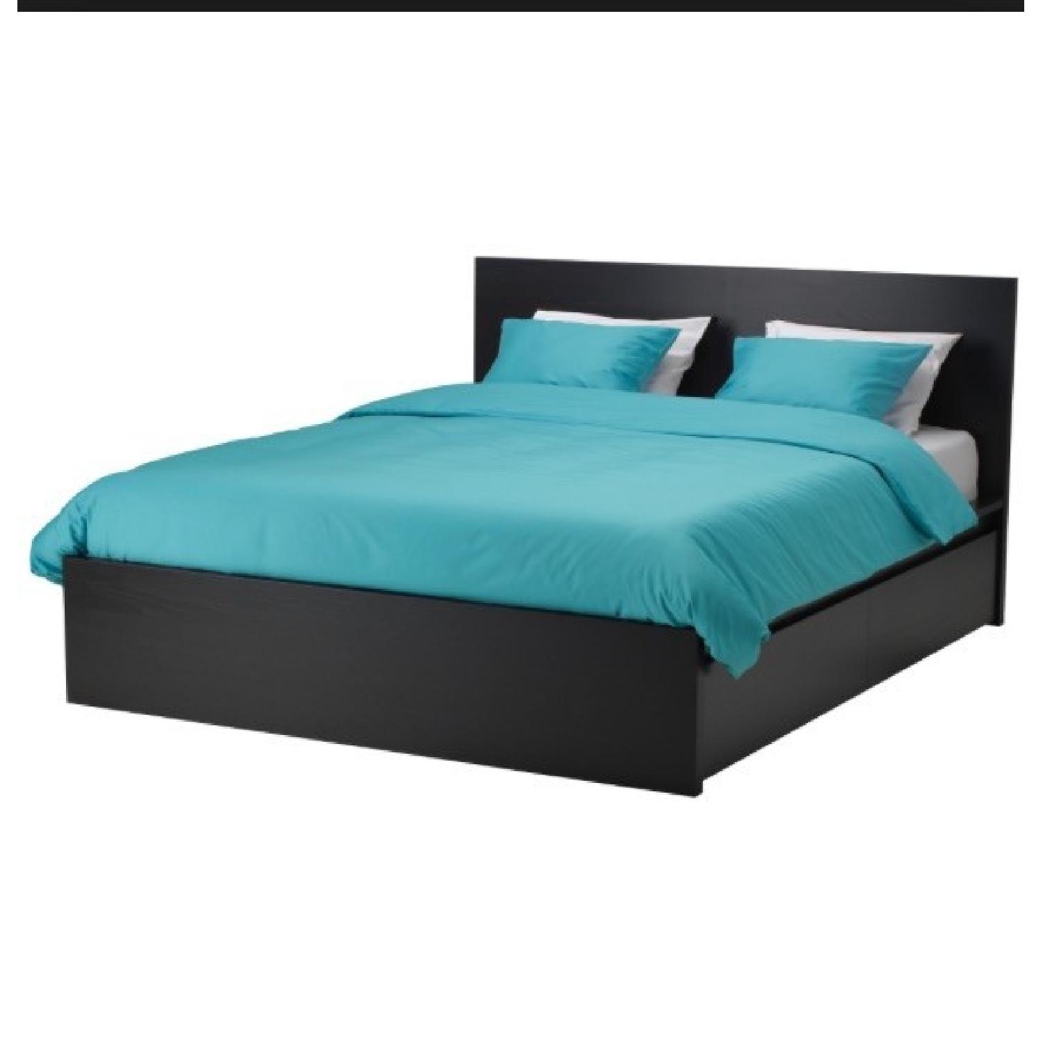 Ikea Malm Full Size Storage Bed AptDeco