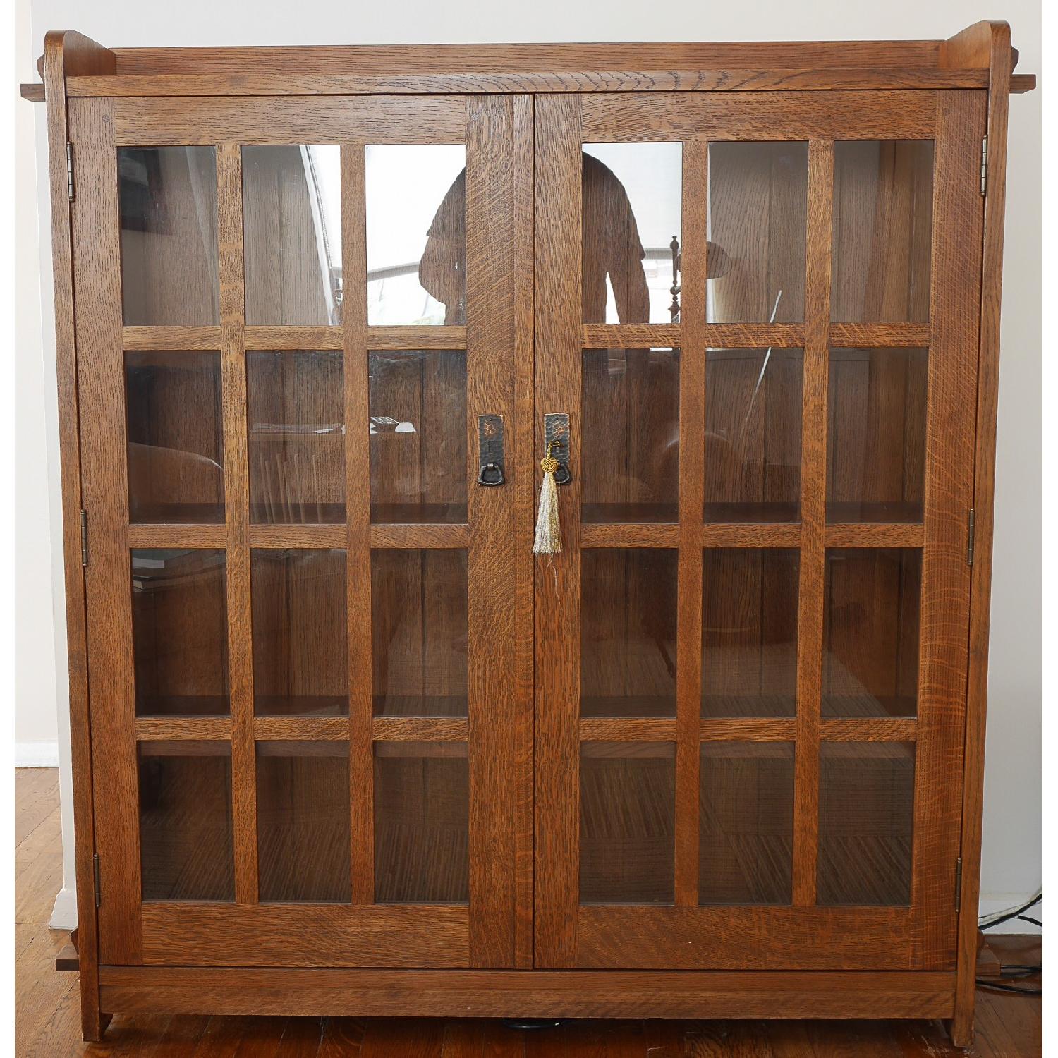 Stickley Double Door Bookcase with Glass Doors - image-4