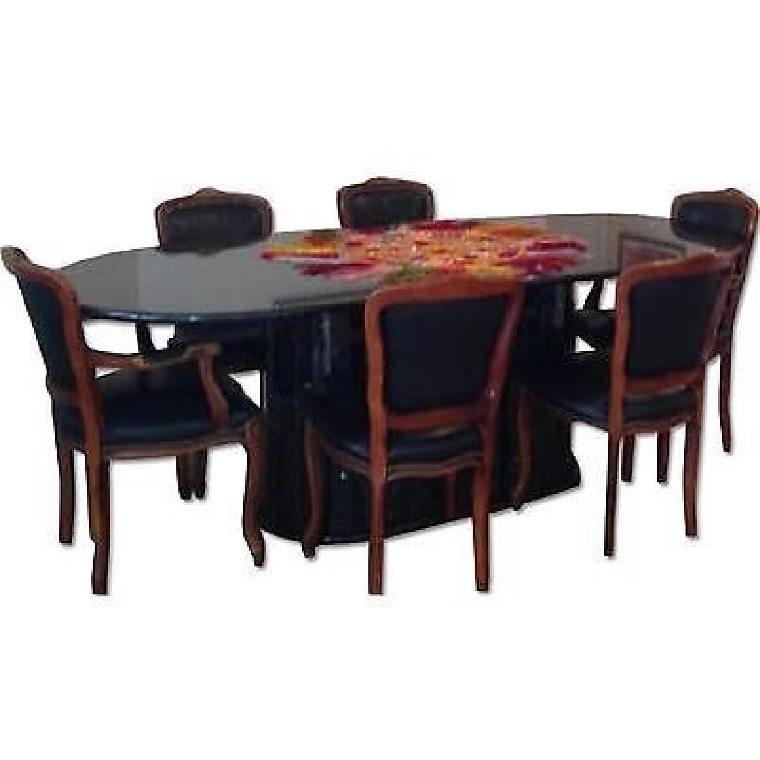 Black Granite Dining Table - image-1