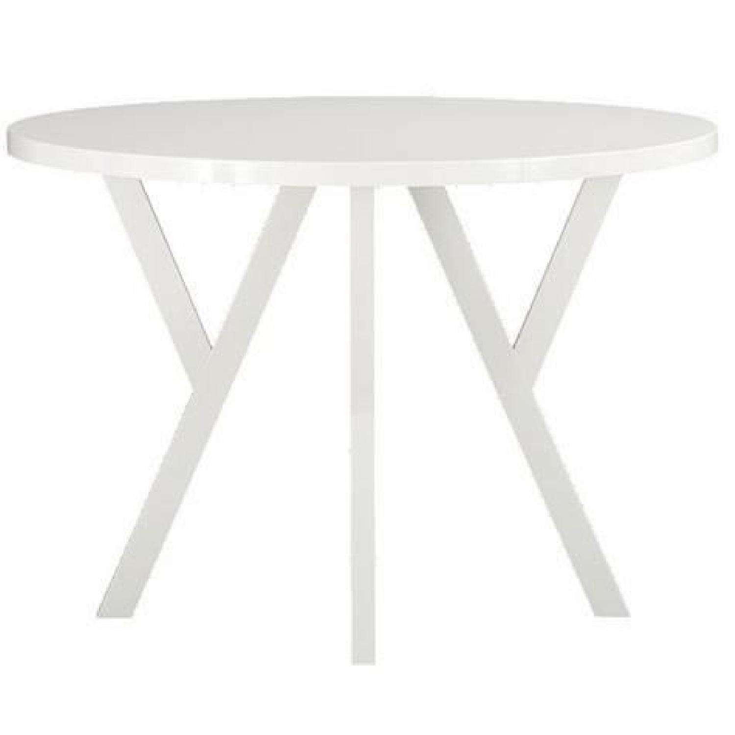 Crate & Barrel Ypsilon Dining Table w/ 4 Chairs - image-0