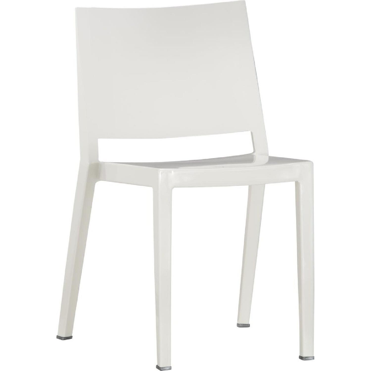 Crate & Barrel Ypsilon Dining Table w/ 4 Chairs - image-1