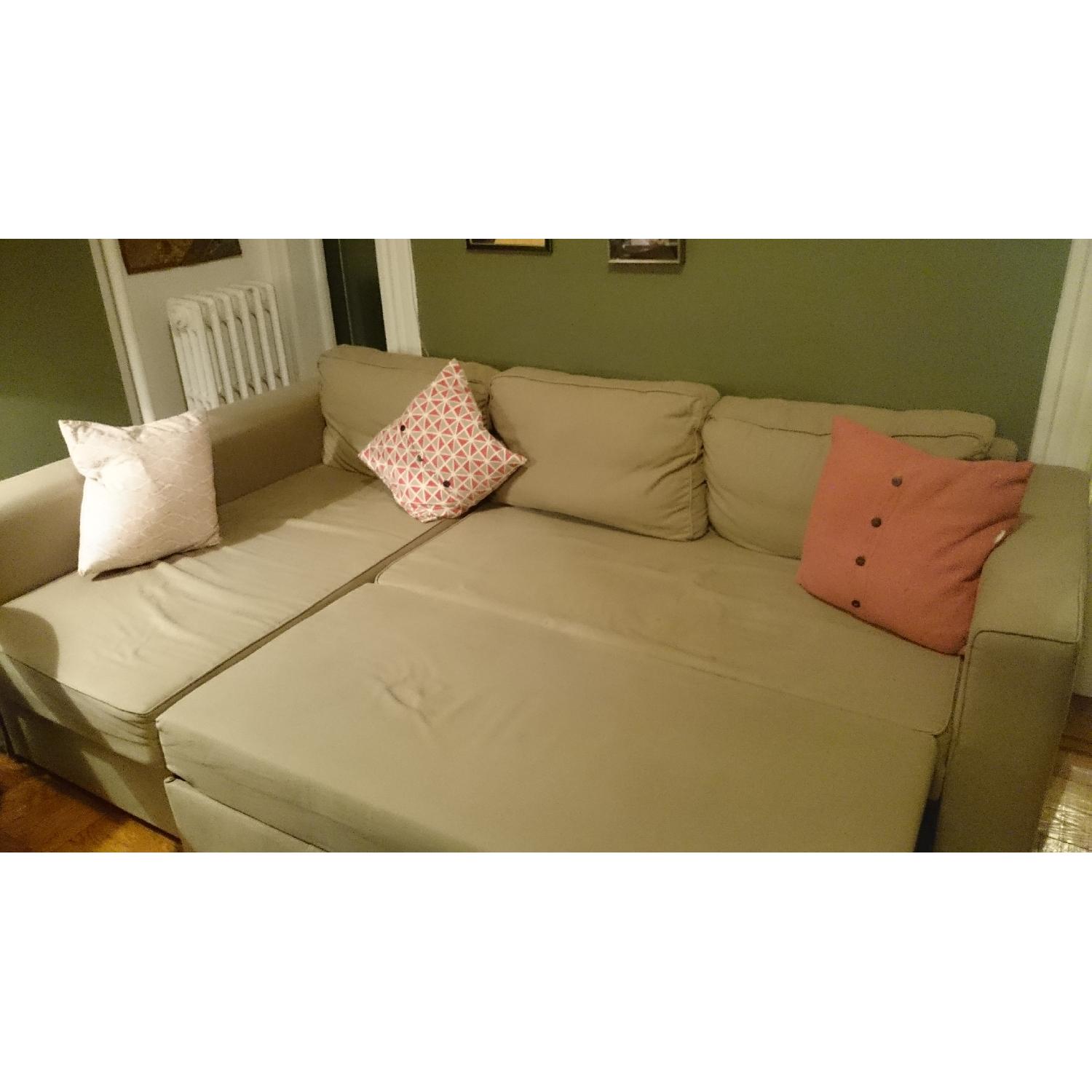 Ikea Manstad Pullout/Sleeper Sectional Sofa w/ Storage - image-3