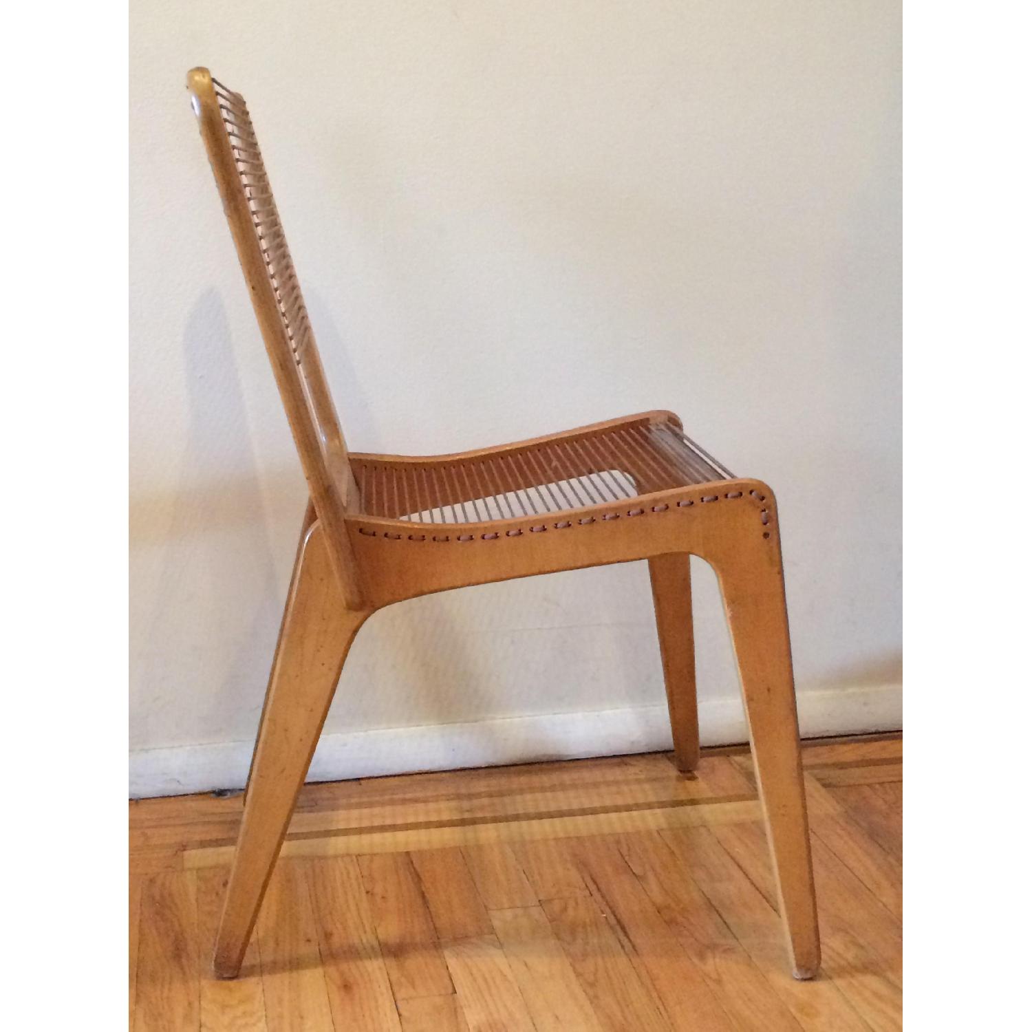 Vintage Mid Century Classic Jacques Guillon Cord Chairs - Pair - image-2