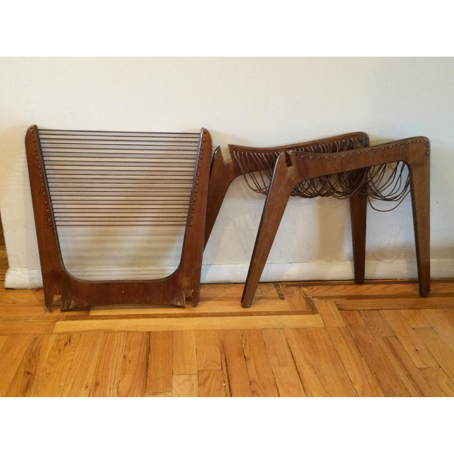 Vintage Mid Century Classic Jacques Guillon Cord Chairs - Pair - image-6