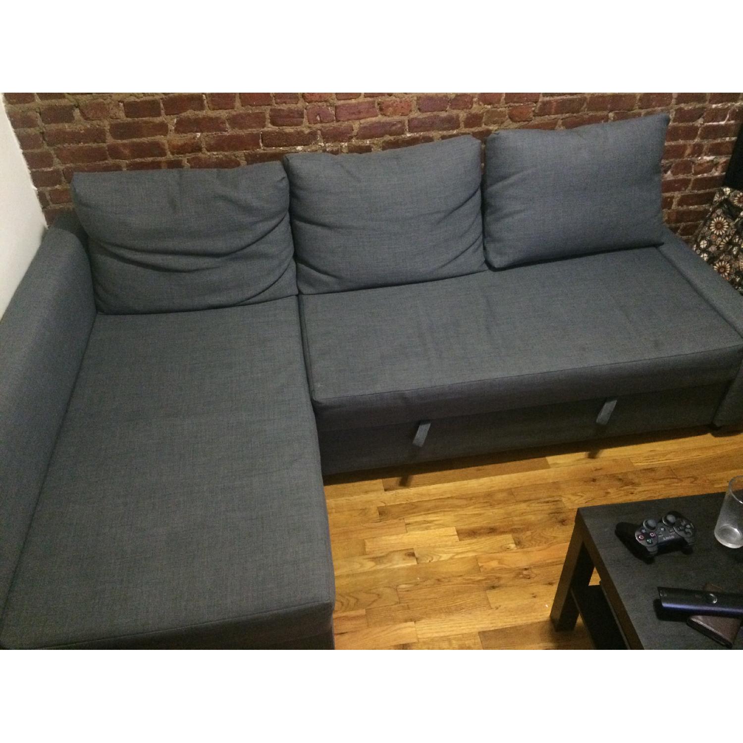 Ikea Friheten Sofa Bed with Chaise Lounge - image-1
