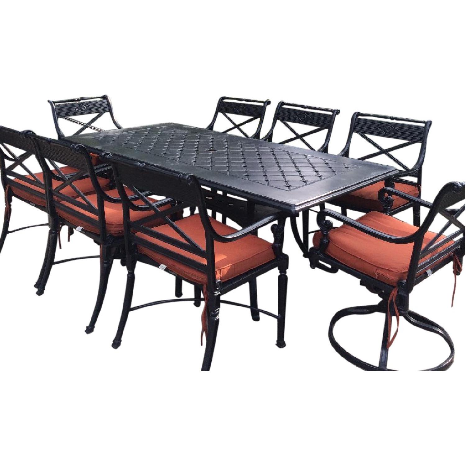 Frontgate 9 Piece Patio Dining Set - image-0