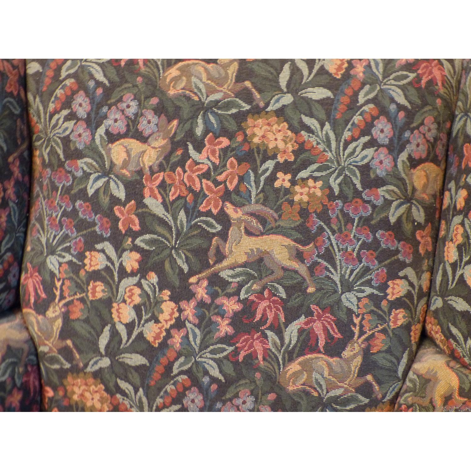 Mid Century Wingback Chair + Footstool - image-3