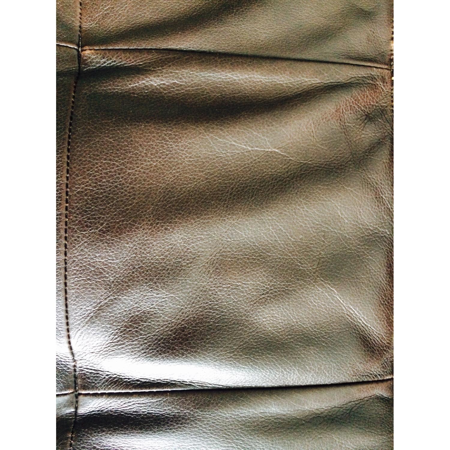 Macy's Leather Sofa - image-4