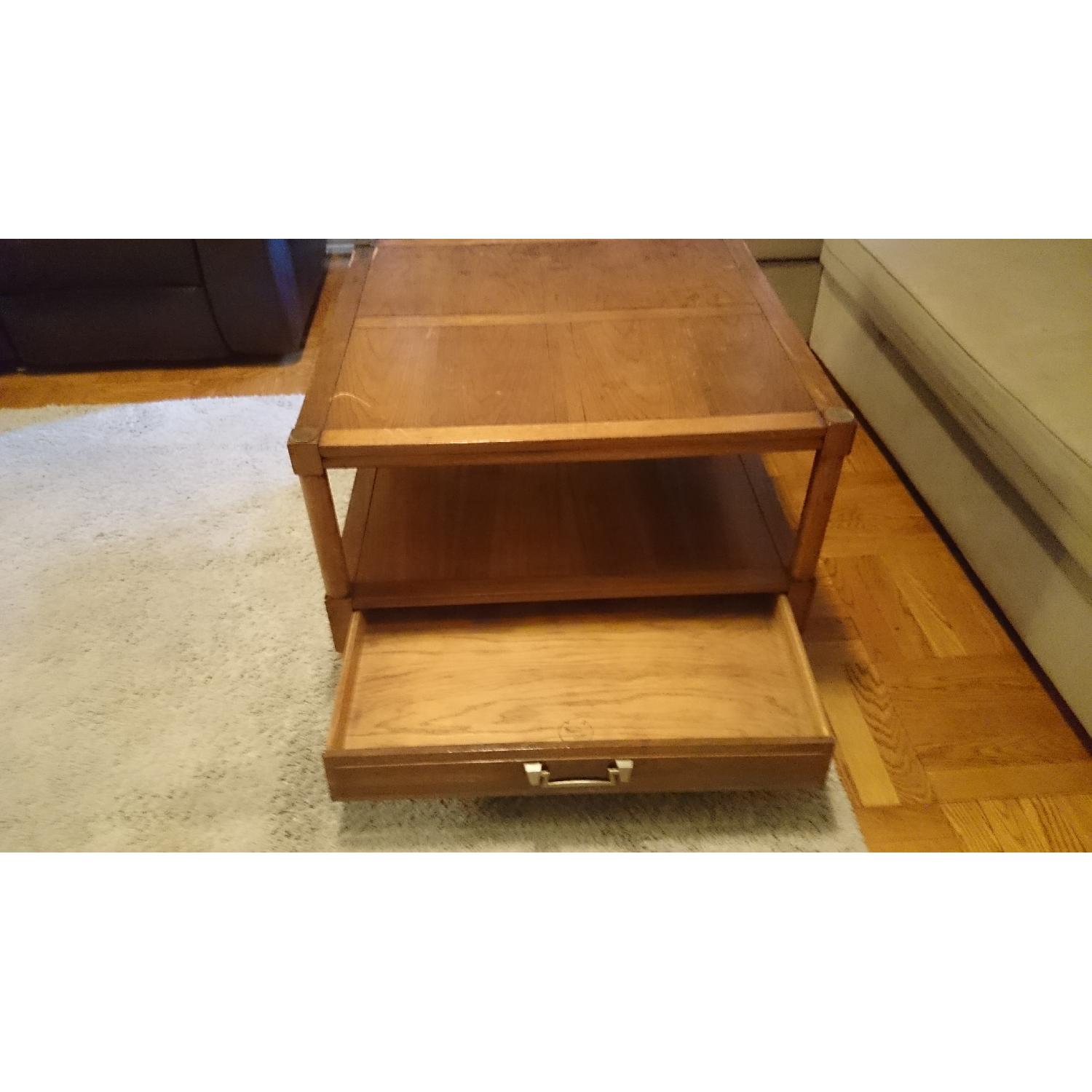 Rustic Antique Real Wood Coffee Table - image-4