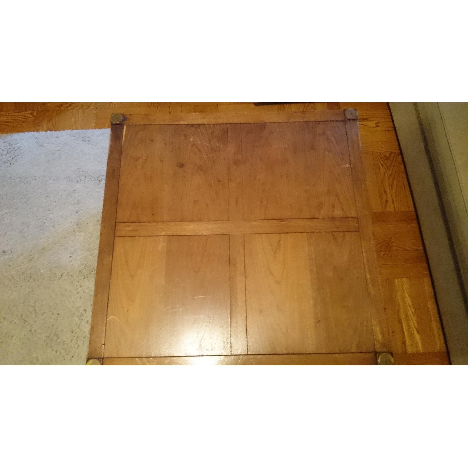 Rustic Antique Real Wood Coffee Table - image-5