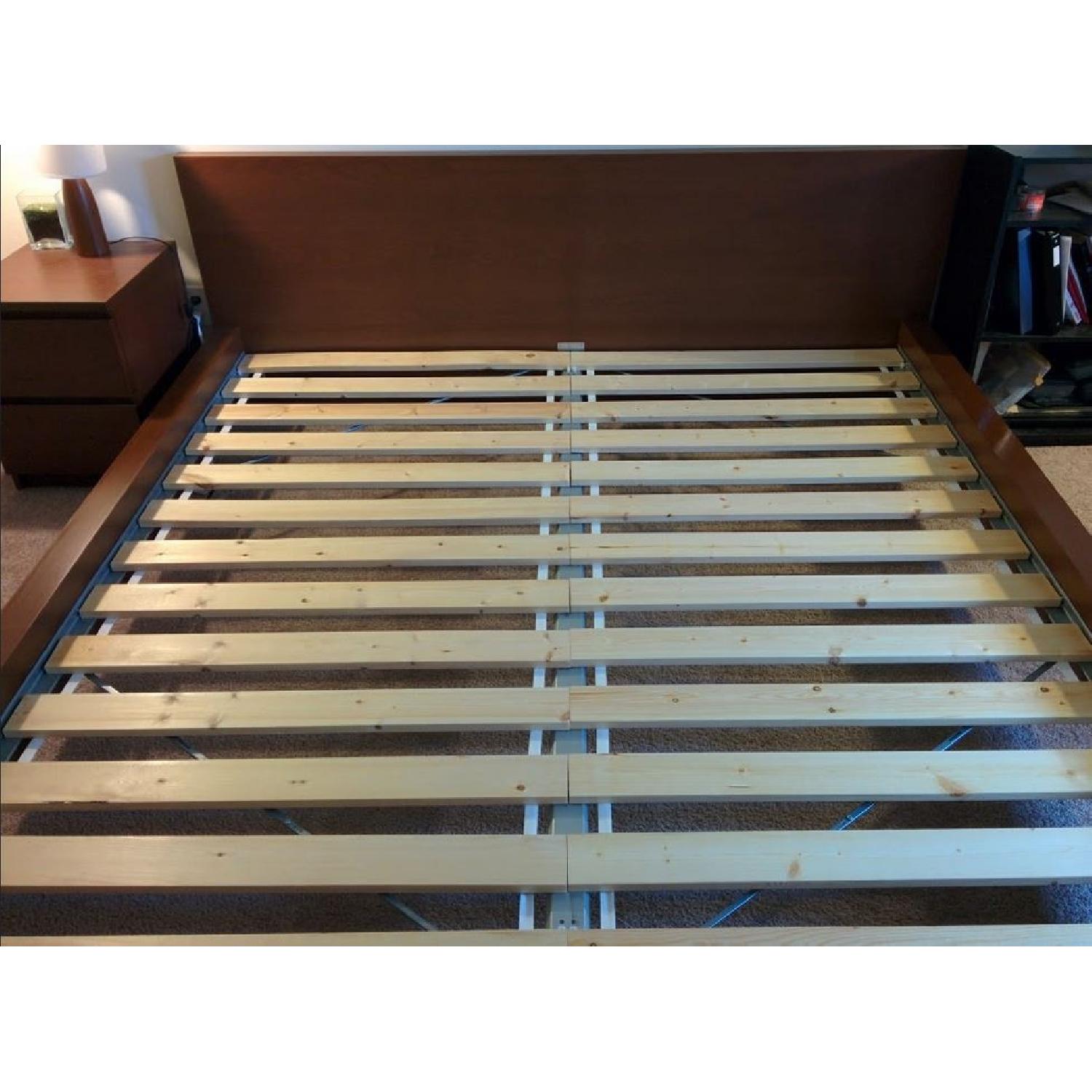 Ikea Malm King Size High Bed Frame w/ Lury Slats - image-2