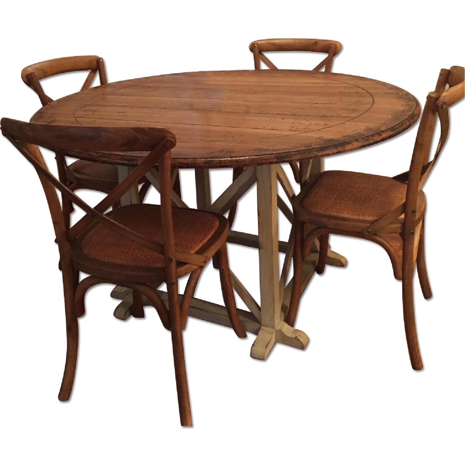 Williams Sonoma Table and Honey Bistro Side Chairs - image-0
