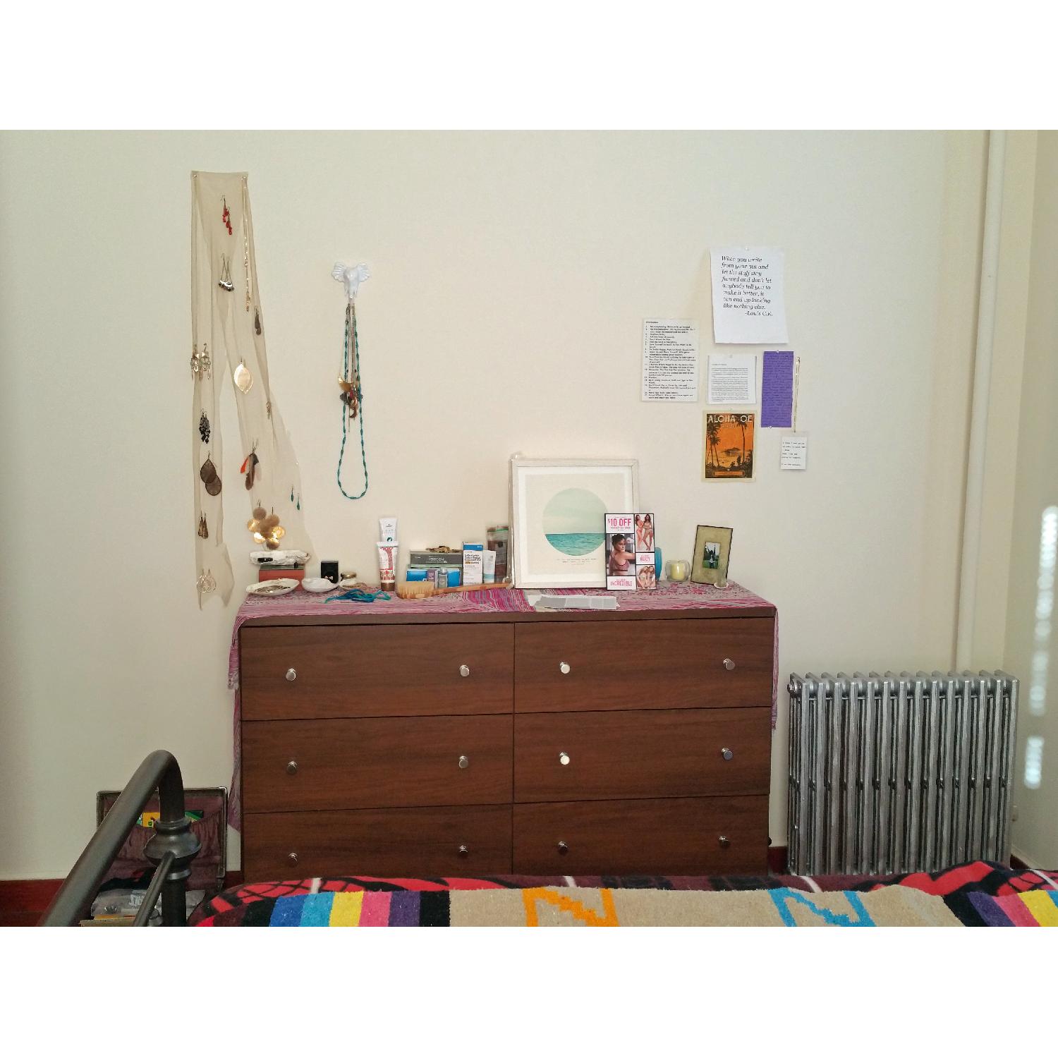 South Shore Furniture 6 Drawer Double Dresser in Brown Walnut - image-5