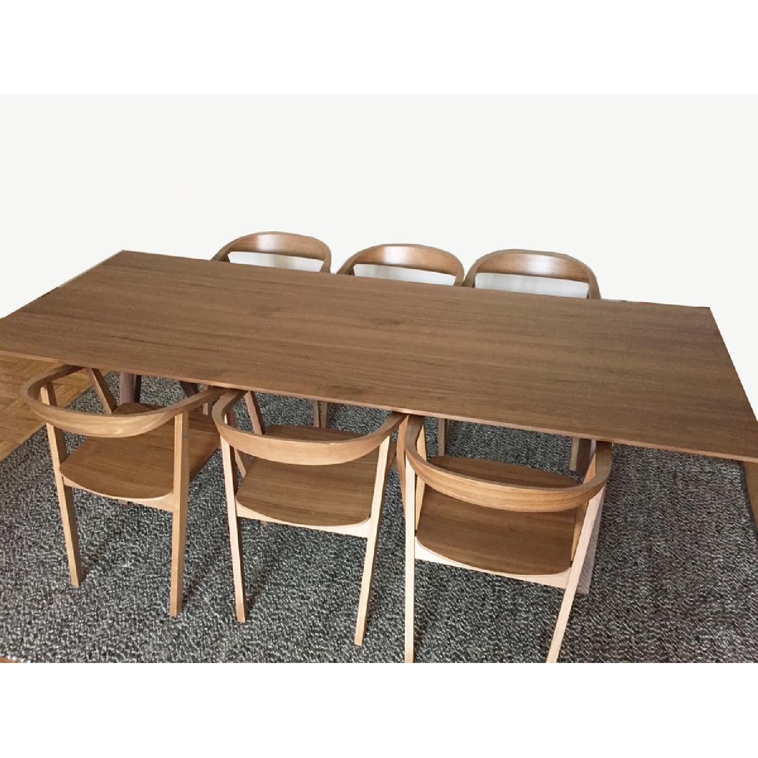 Ikea Stockholm Dining Table w/ 6 Chairs - image-5
