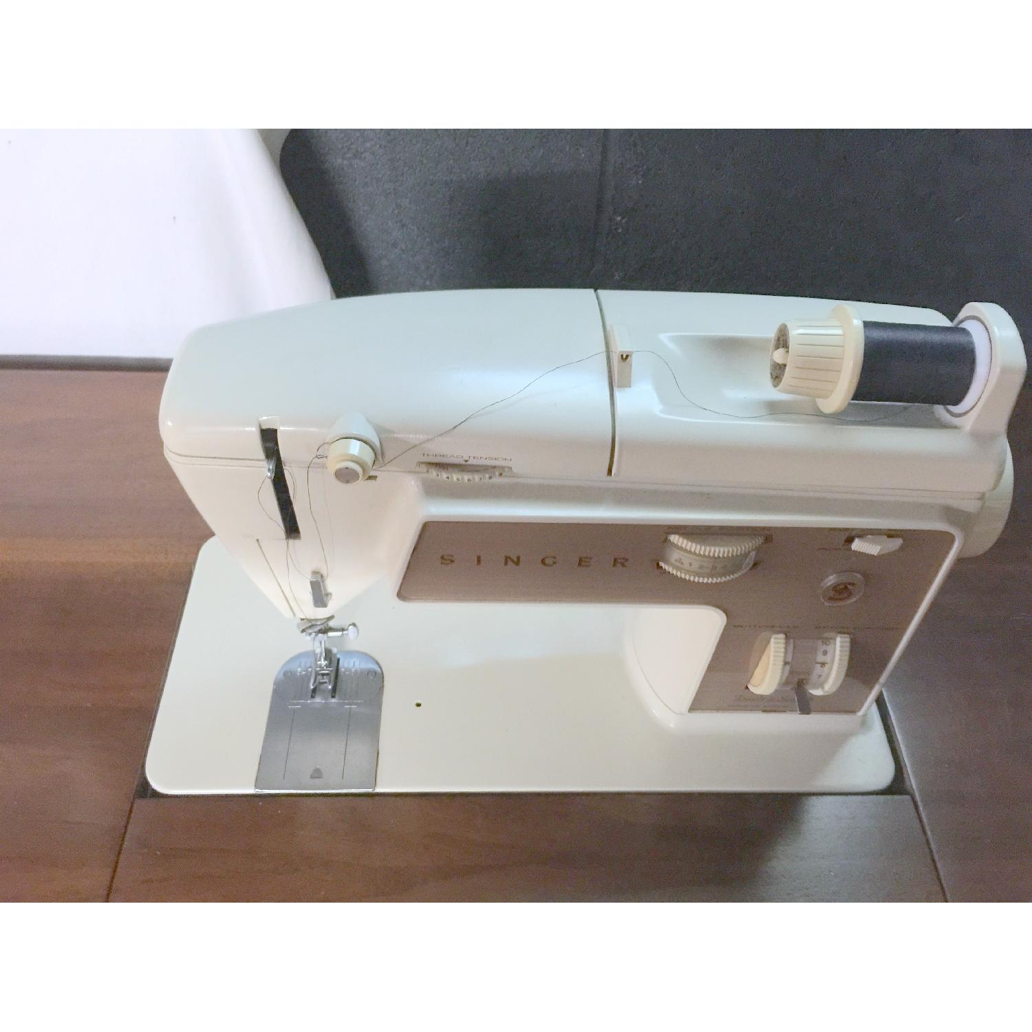 Singer Touch and Sew Zig Zag Model 758 in a French Provincial Desk