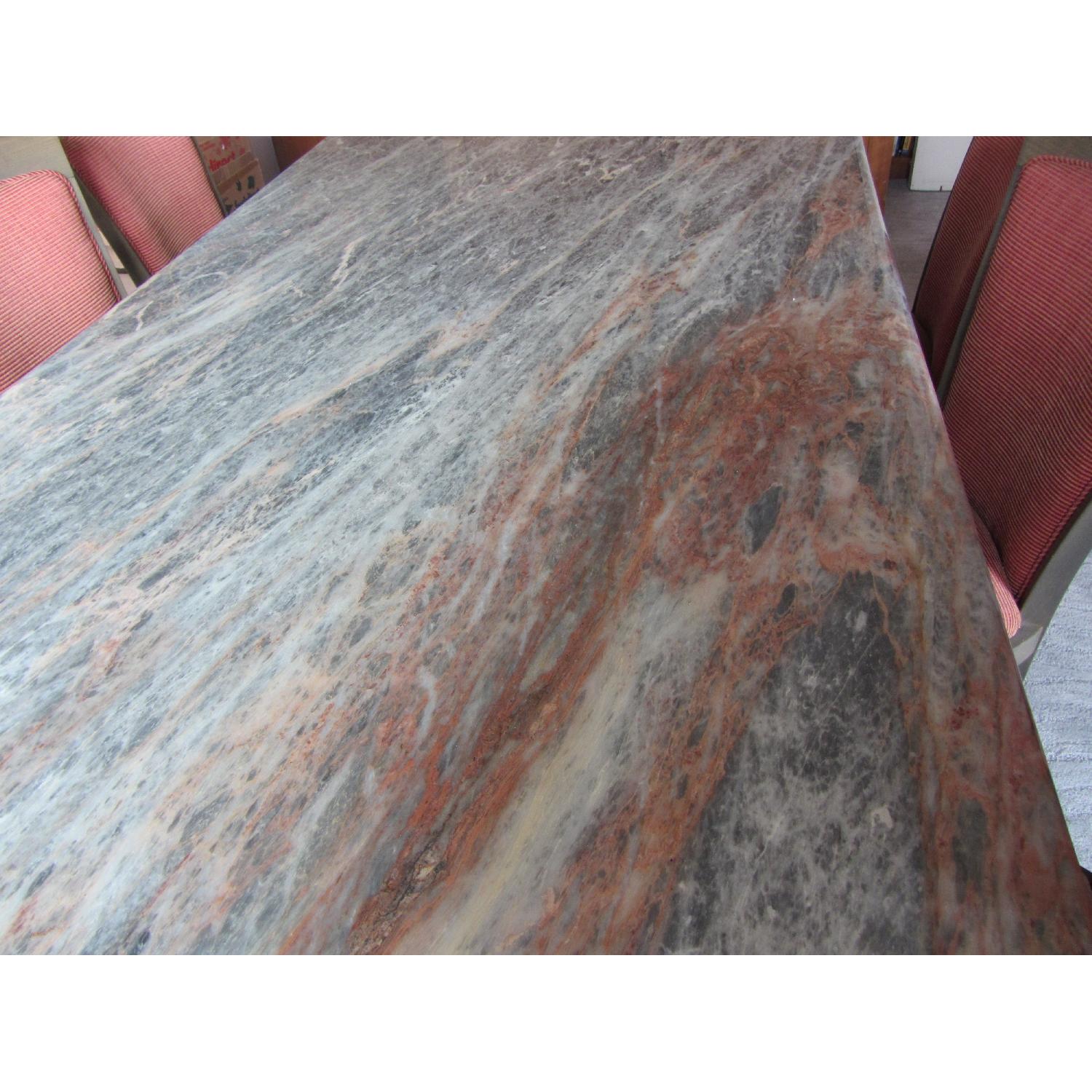 Striated Marble Dining Table - image-3