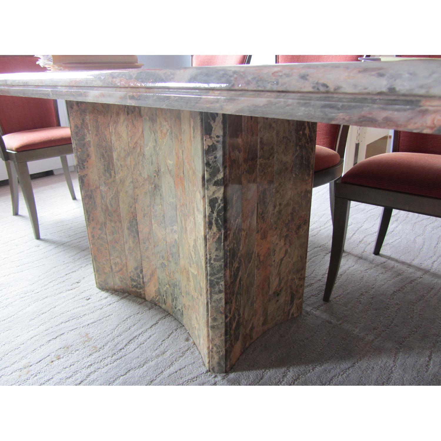 Striated Marble Dining Table - image-4
