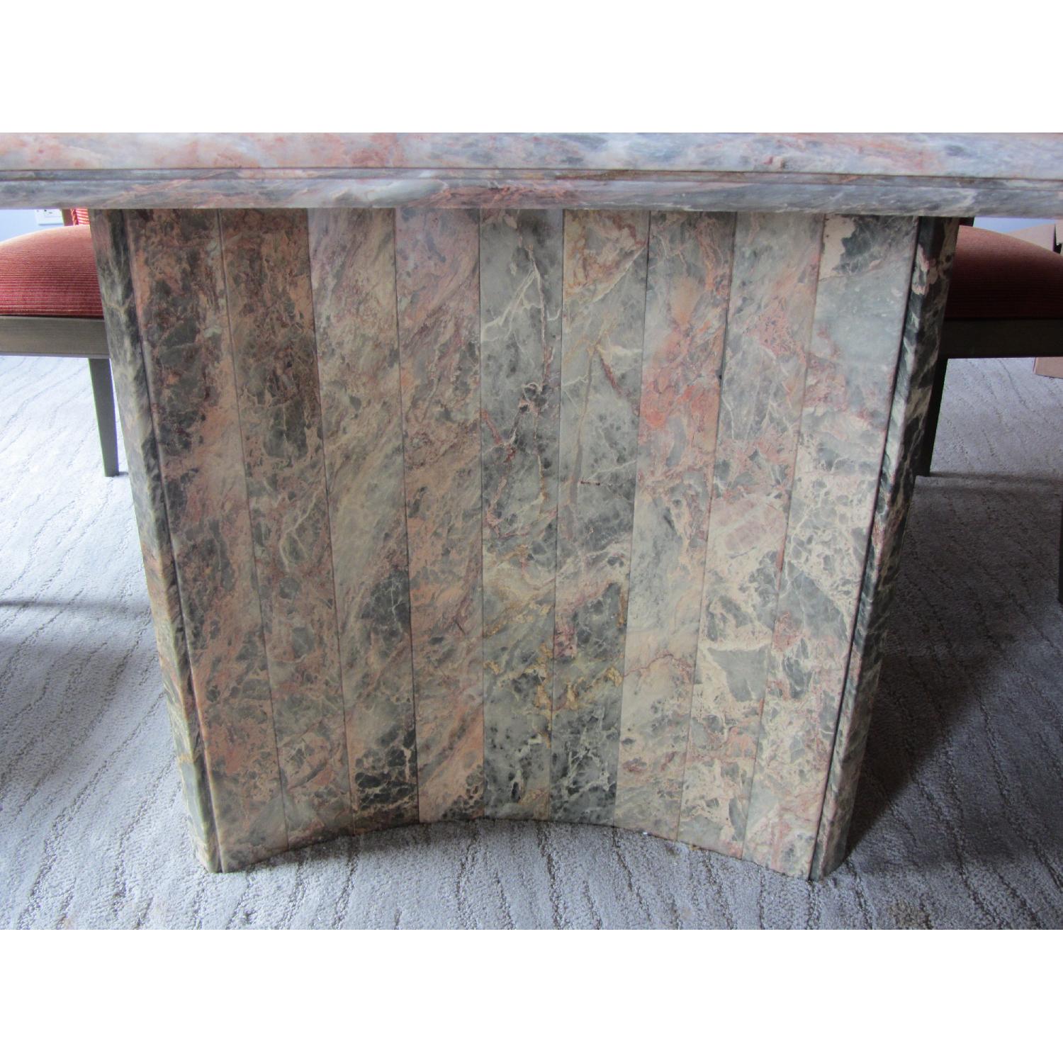 Striated Marble Dining Table - image-5