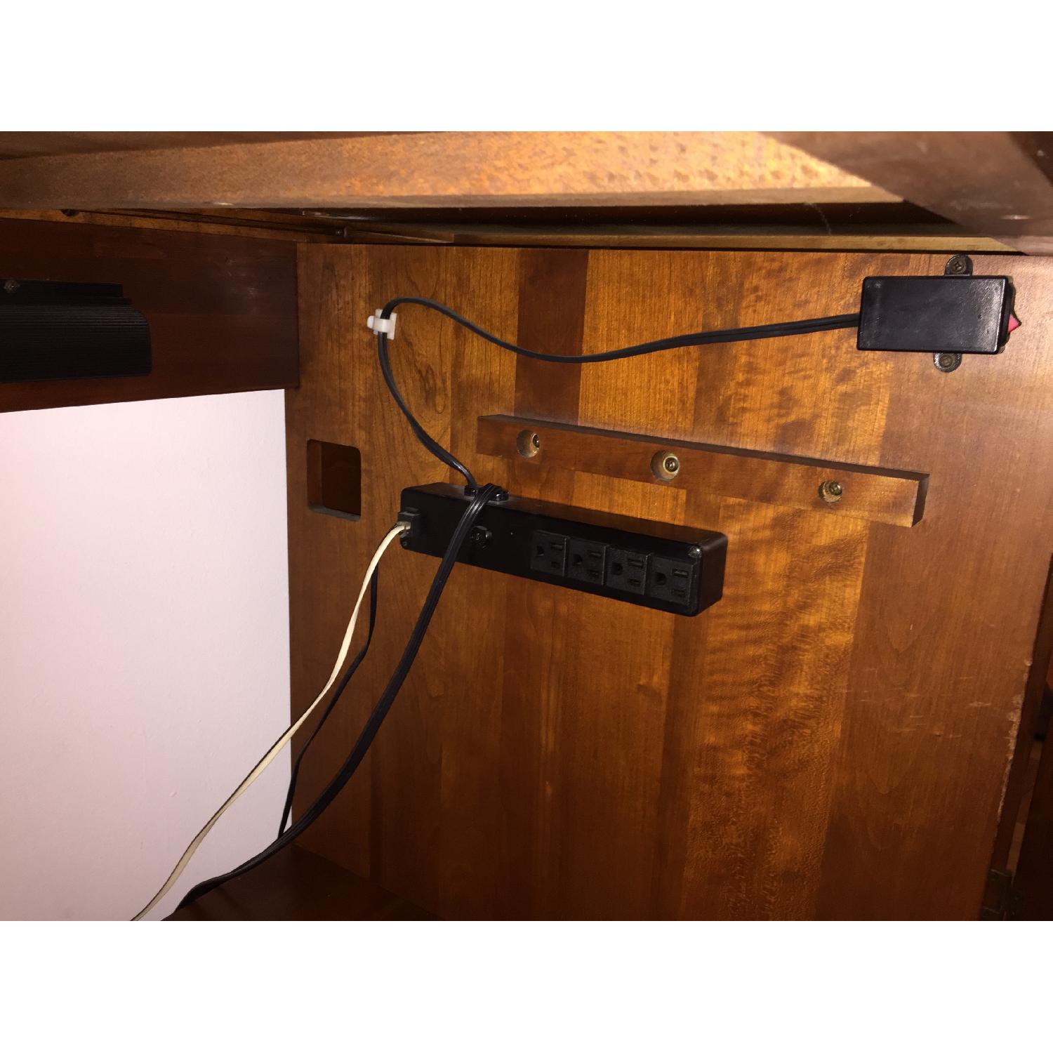 Ethan Allen Solid Cherry Computer Desk and Hutch - image-8