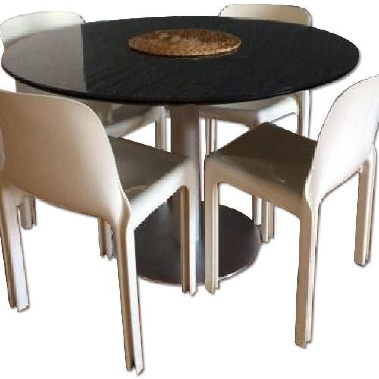 High-End Modern Italian 5 Piece Design Dining Set - image-0
