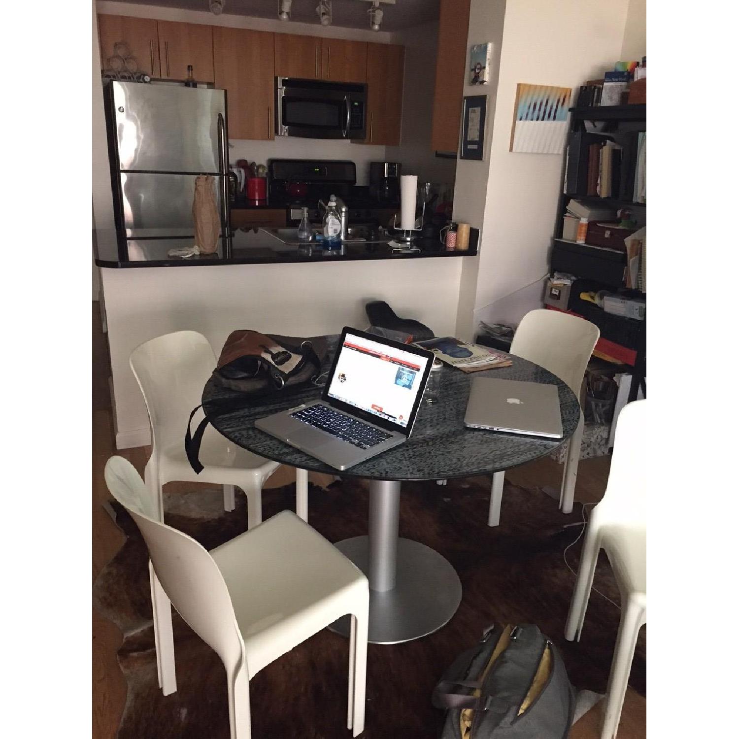 High-End Modern Italian 5 Piece Design Dining Set - image-2