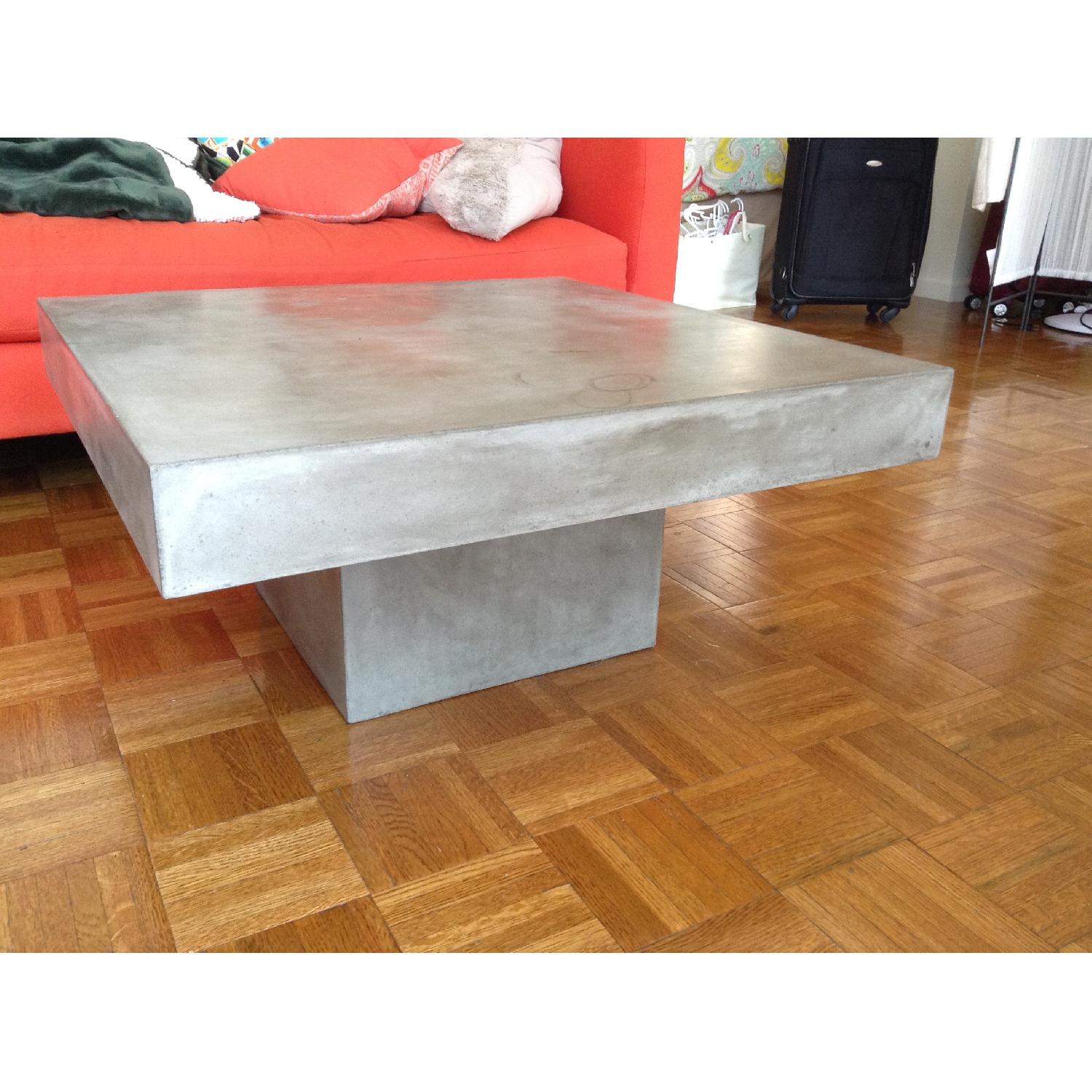 CB2 Stone Composite Coffee Table - image-1