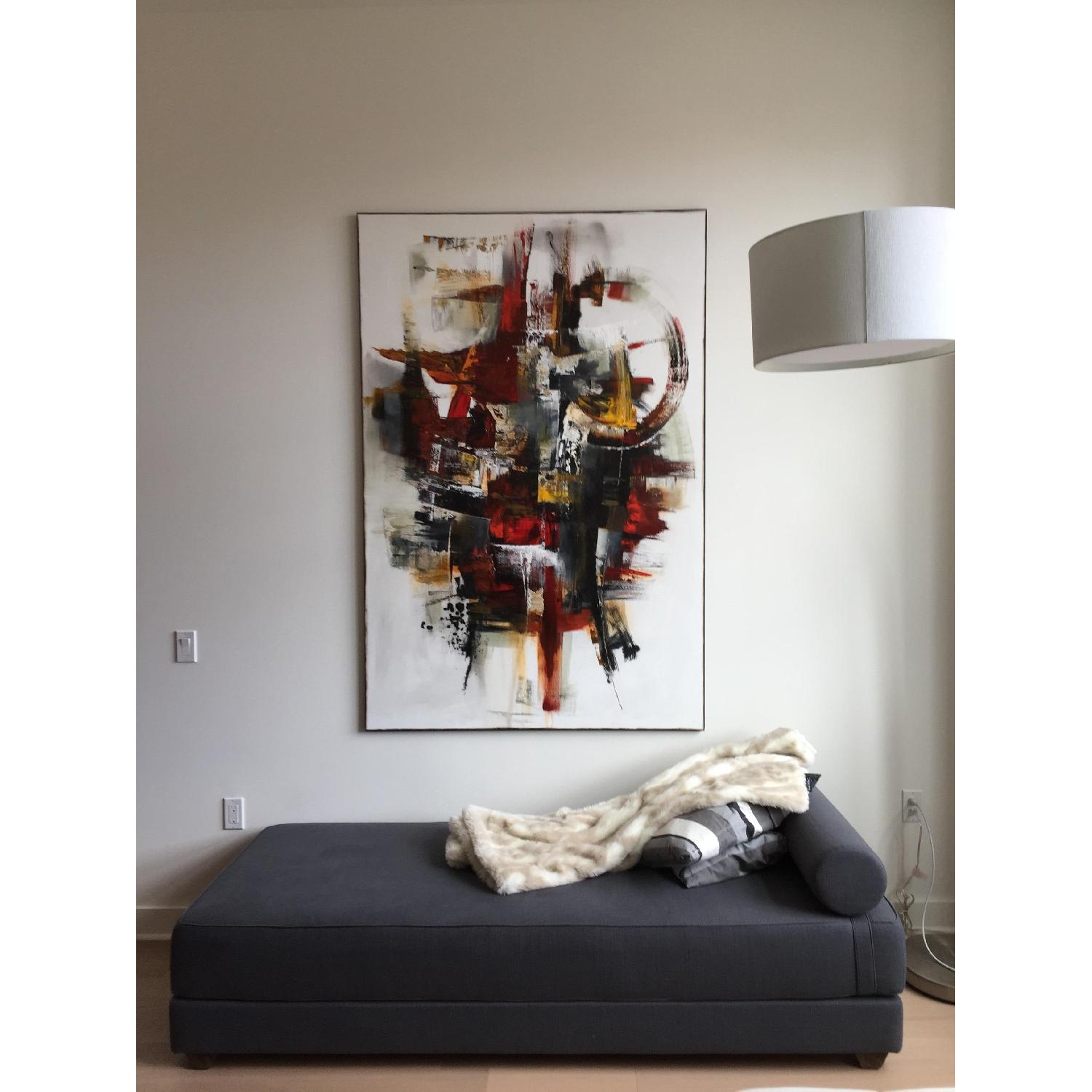CB2 Lubi Graphite Sleeper Daybed - image-1