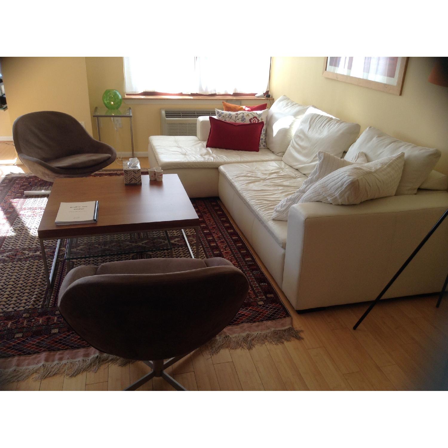 BoConsept White Leather Sofa - image-2