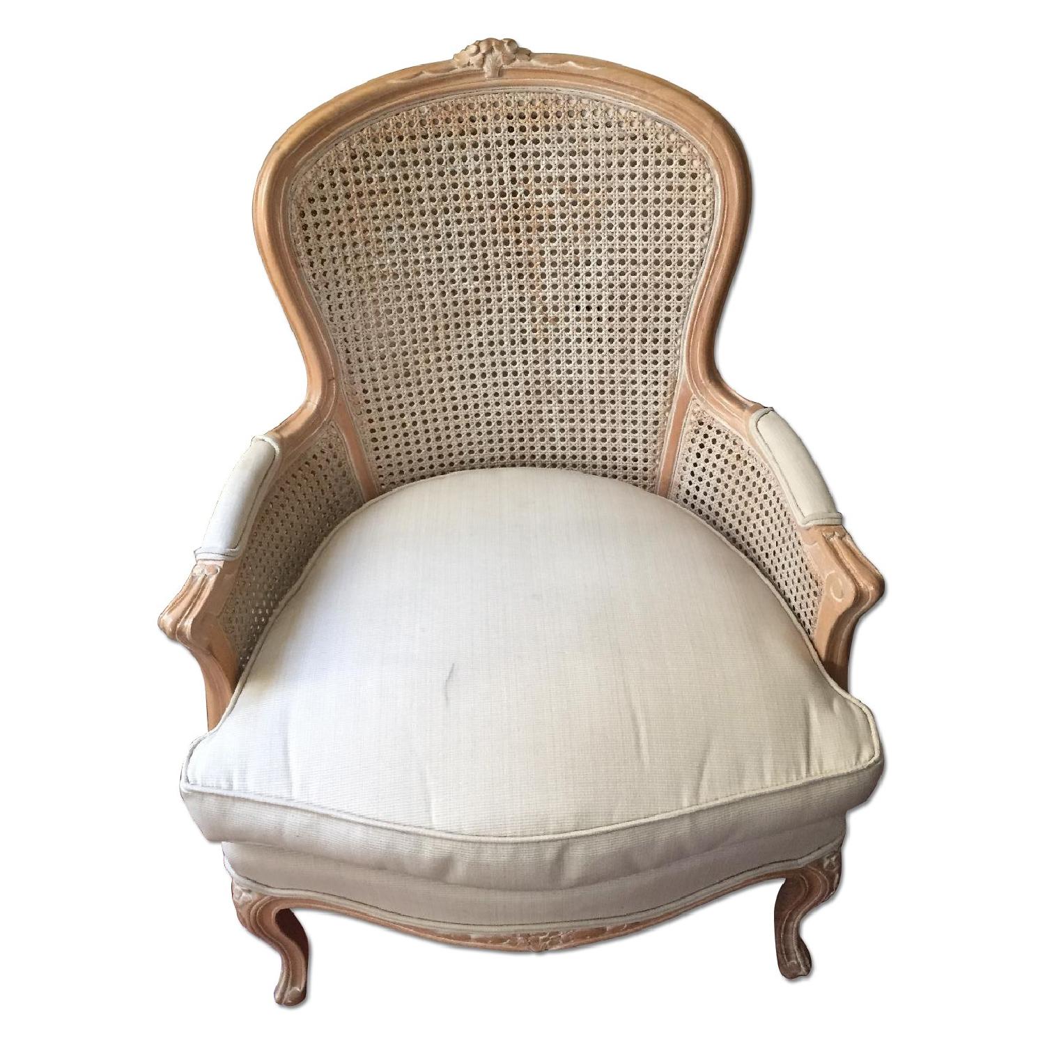 Vintage Wicker Armchair - image-0