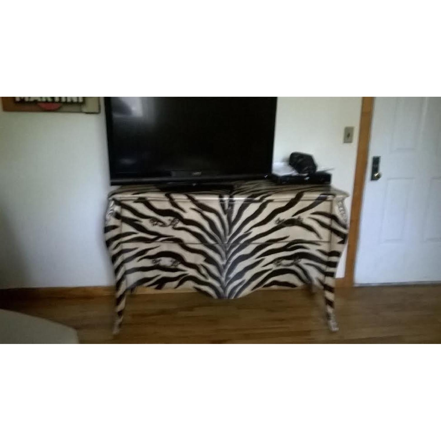 Hooker Furniture Corporation Zebra Stripe Bombe Chest - image-1