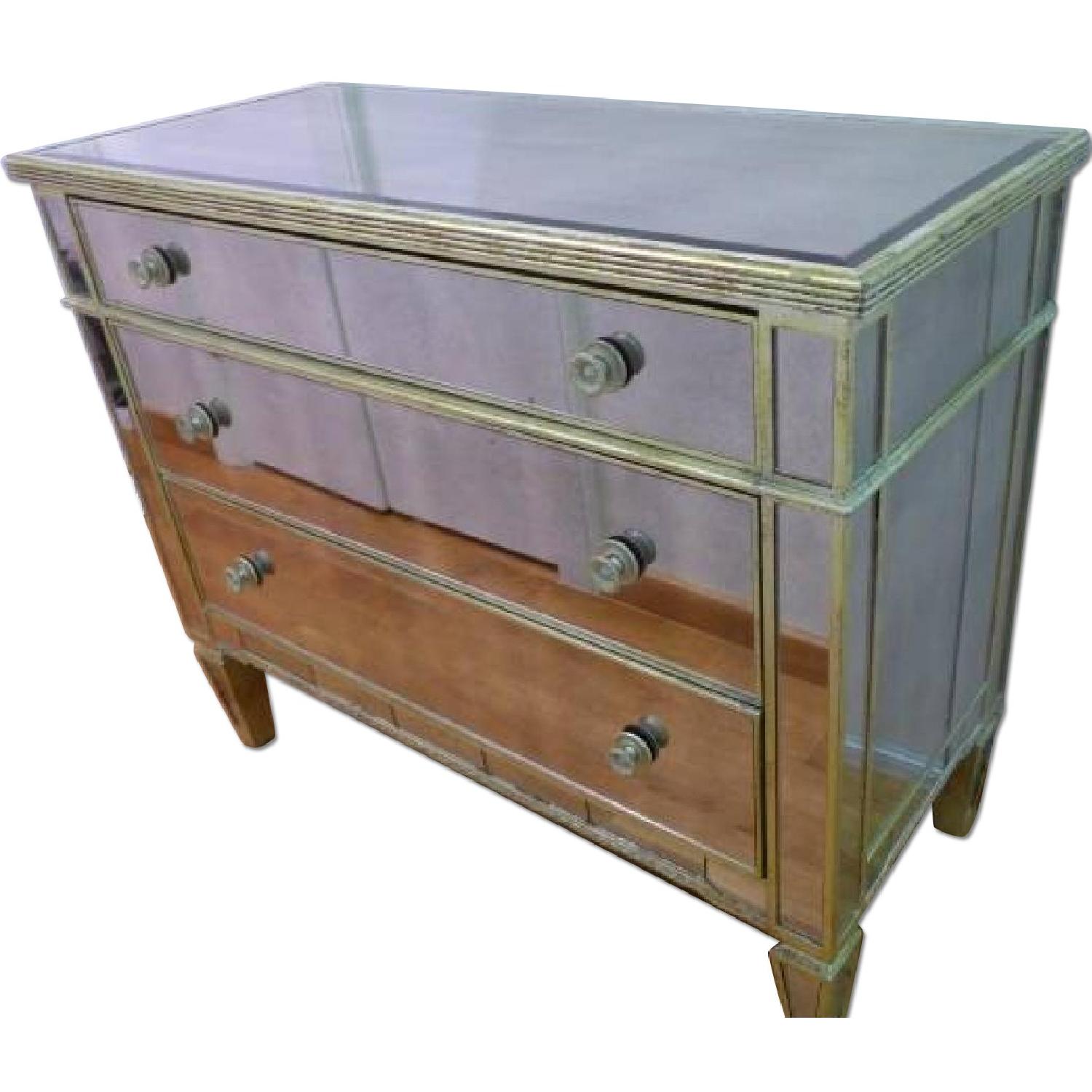 Z Gallerie Mirrored 3 Drawer Dresser AptDeco