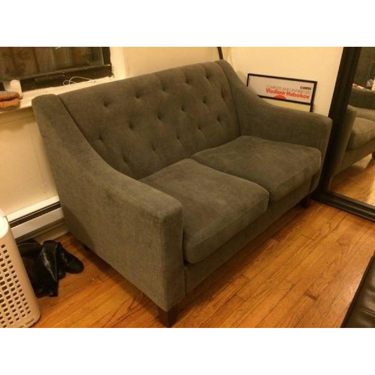 target grey loveseat