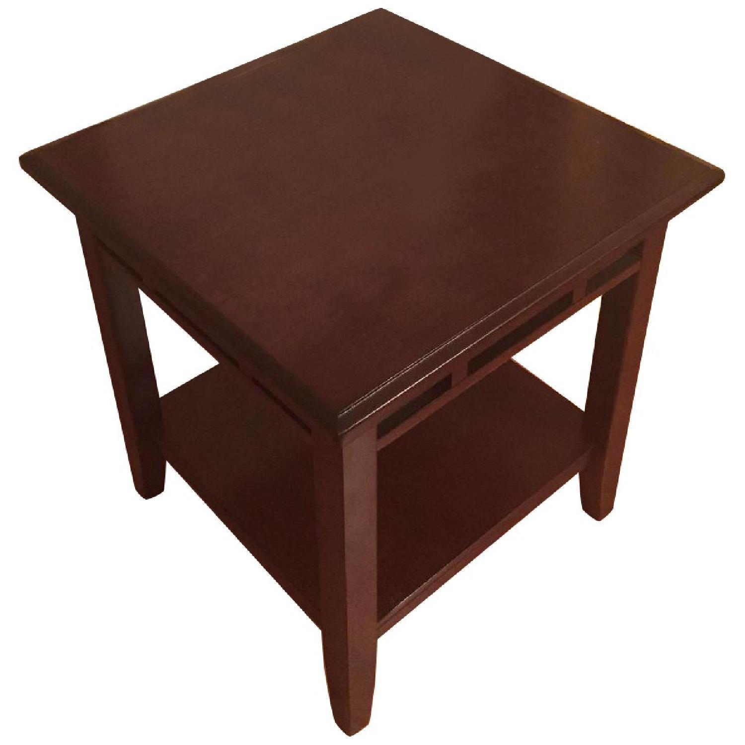 Ashley's Logan Coffee Table + 2 Side Tables AptDeco