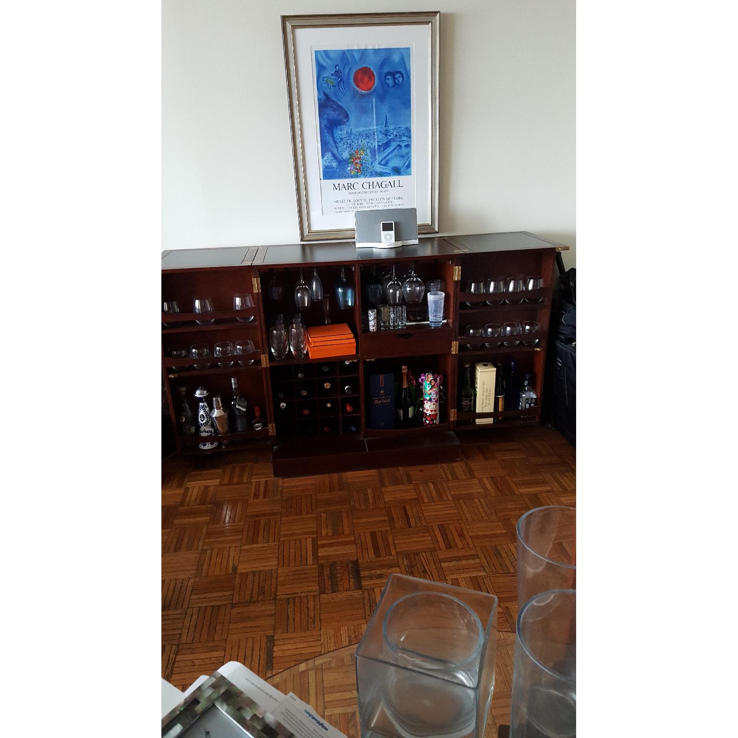 Crate & Barrel Steamer Bar Cabinet - image-2