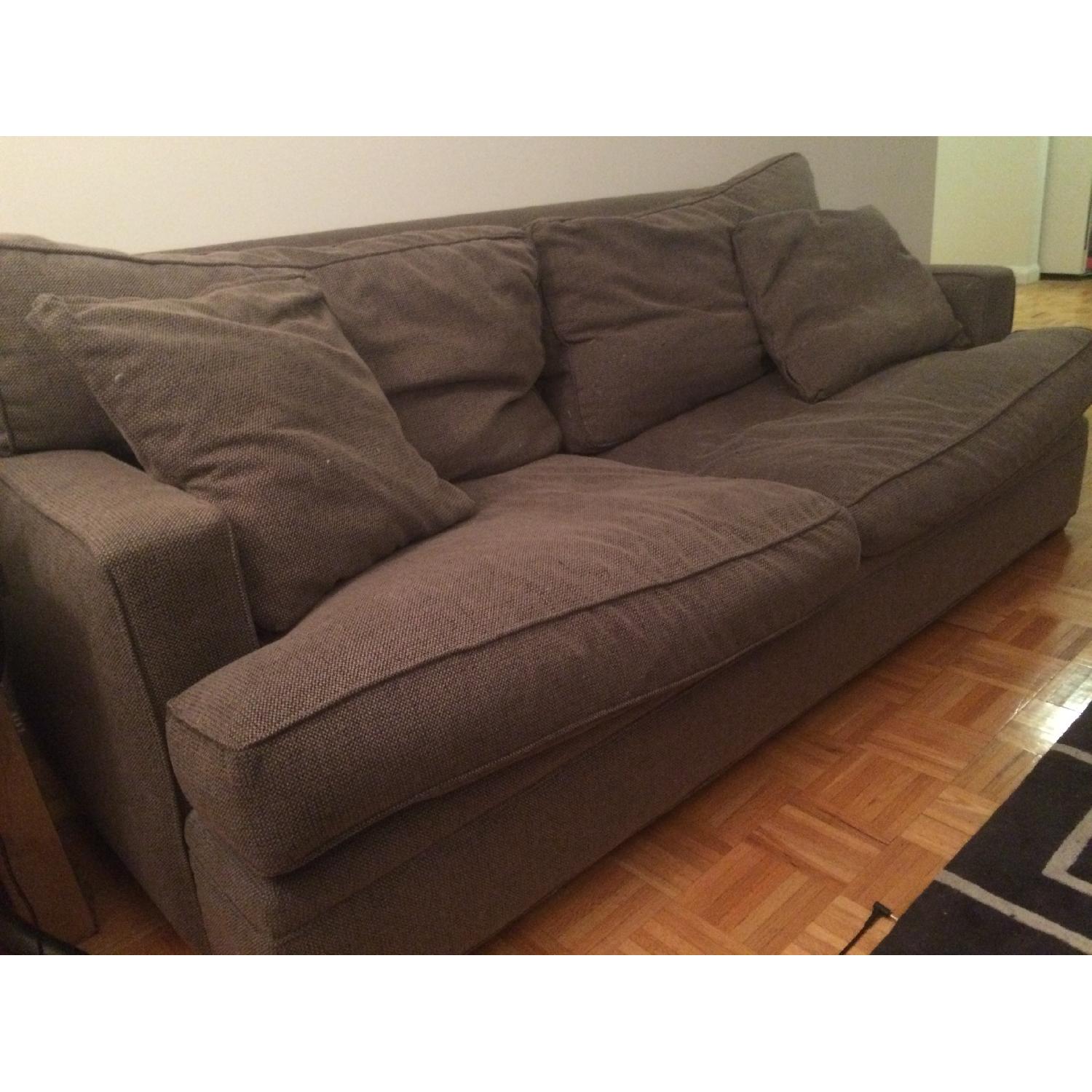Crate & Barrel Tweed Sofa AptDeco