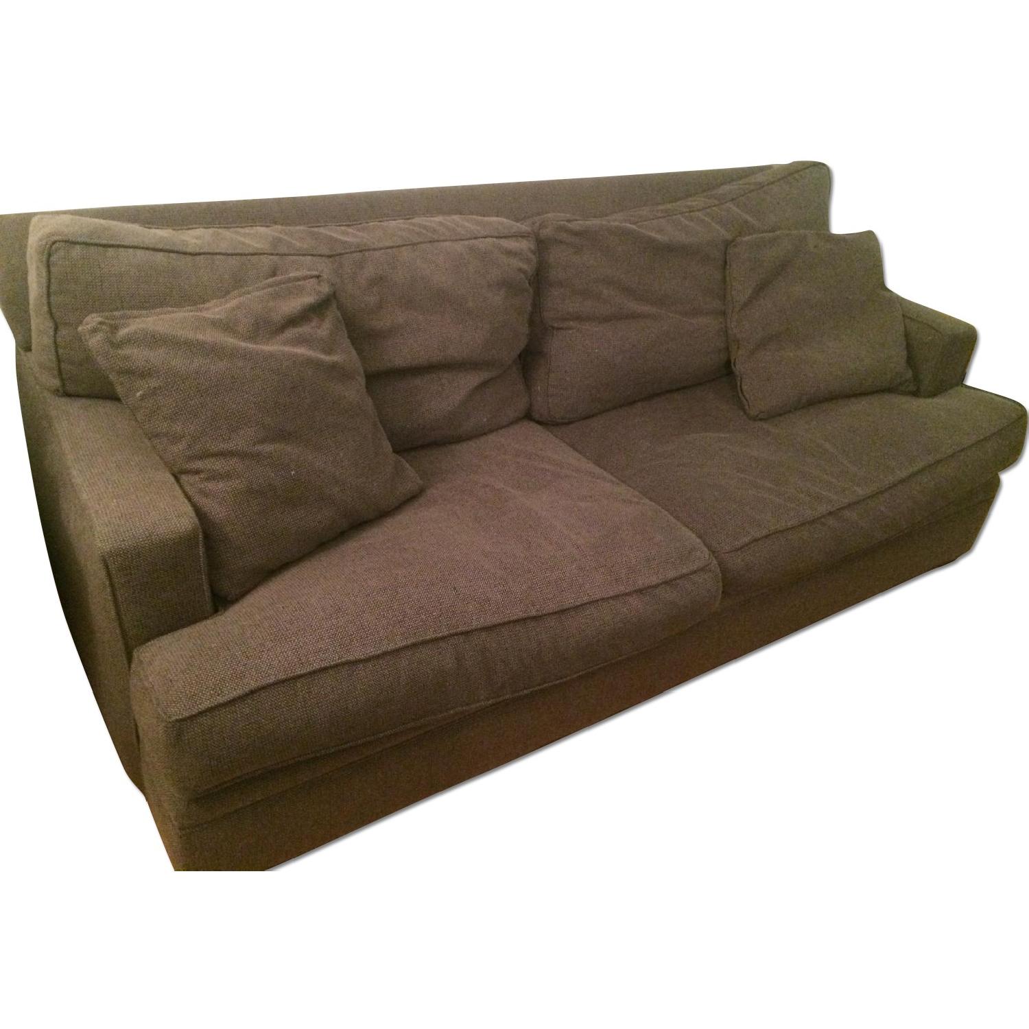 Crate & Barrel Tweed Sofa AptDeco