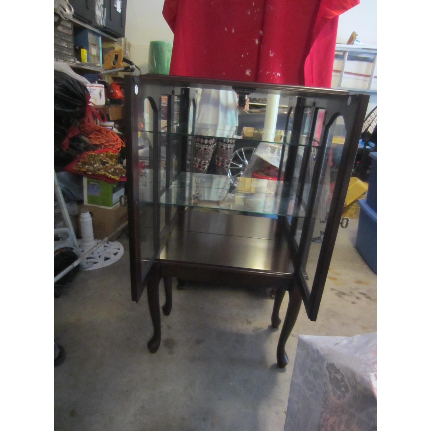 Small Wood/Glass Showcase - image-2