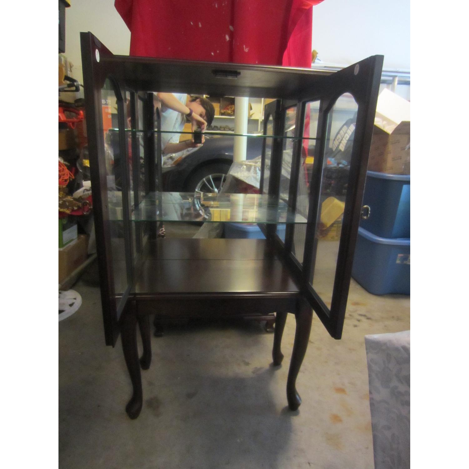 Small Wood/Glass Showcase - image-4