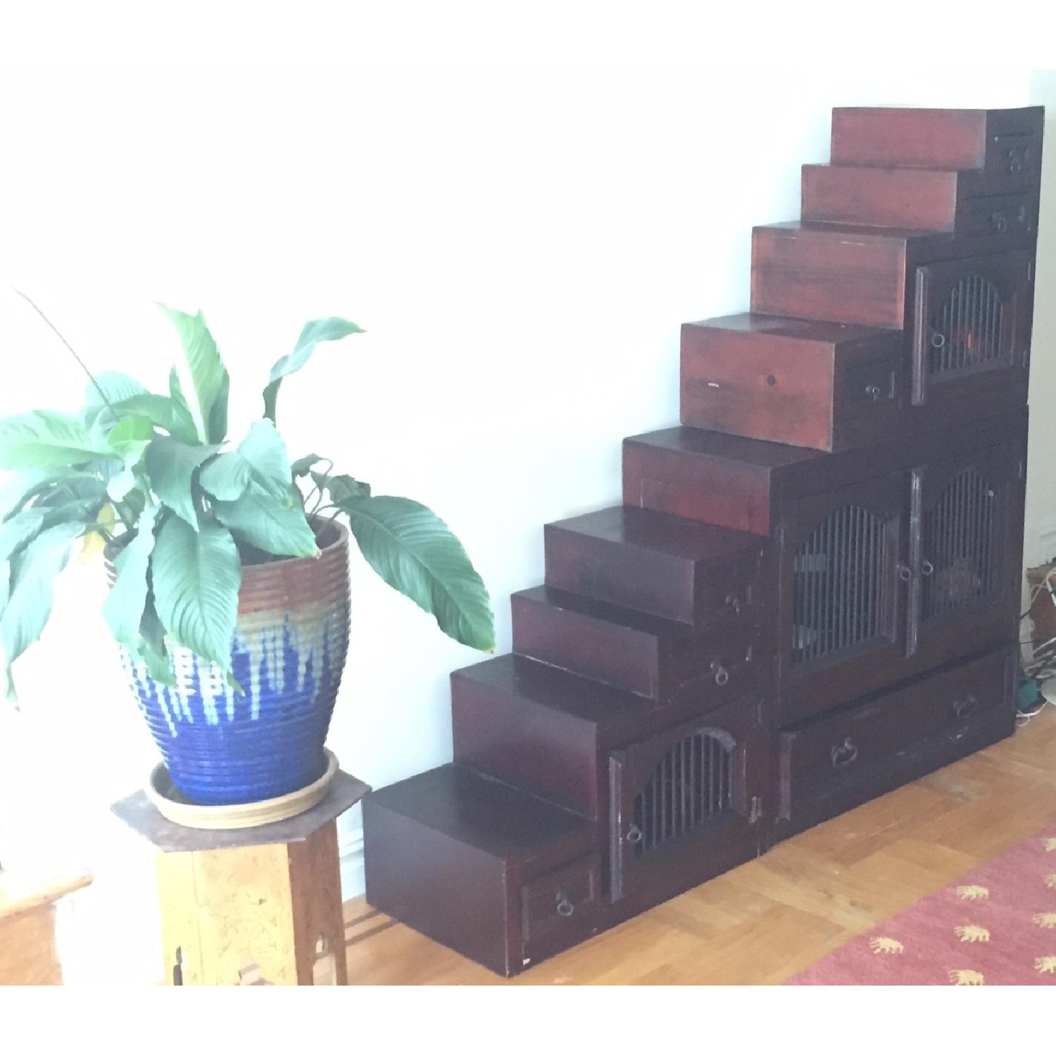 Tansu Style Stair Step Cabinet - image-2