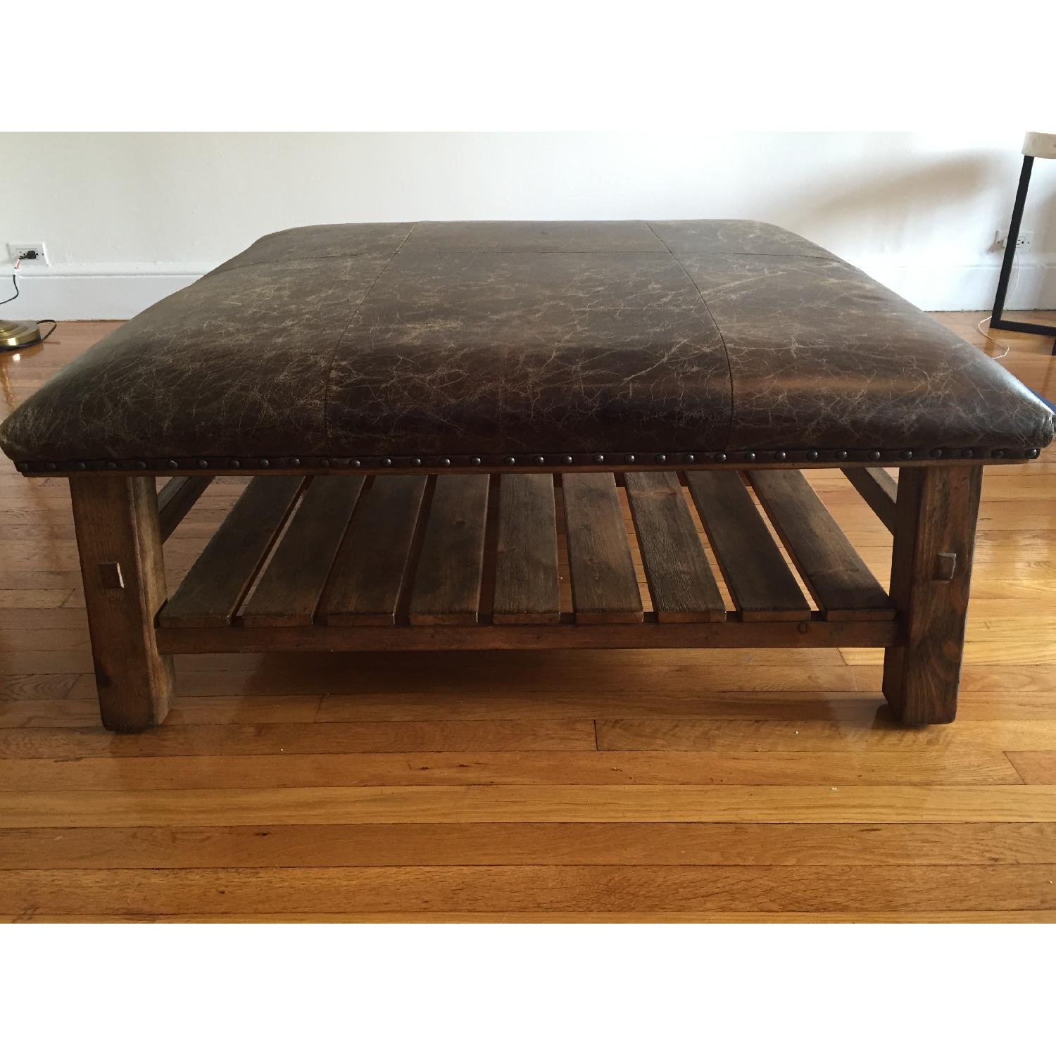 Pottery Barn Coffee Table Ottoman - image-1