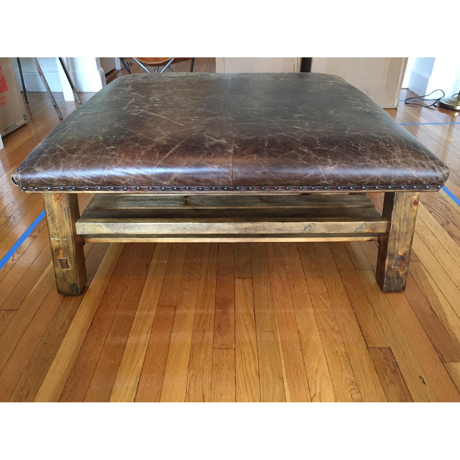 Pottery Barn Coffee Table Ottoman - image-2