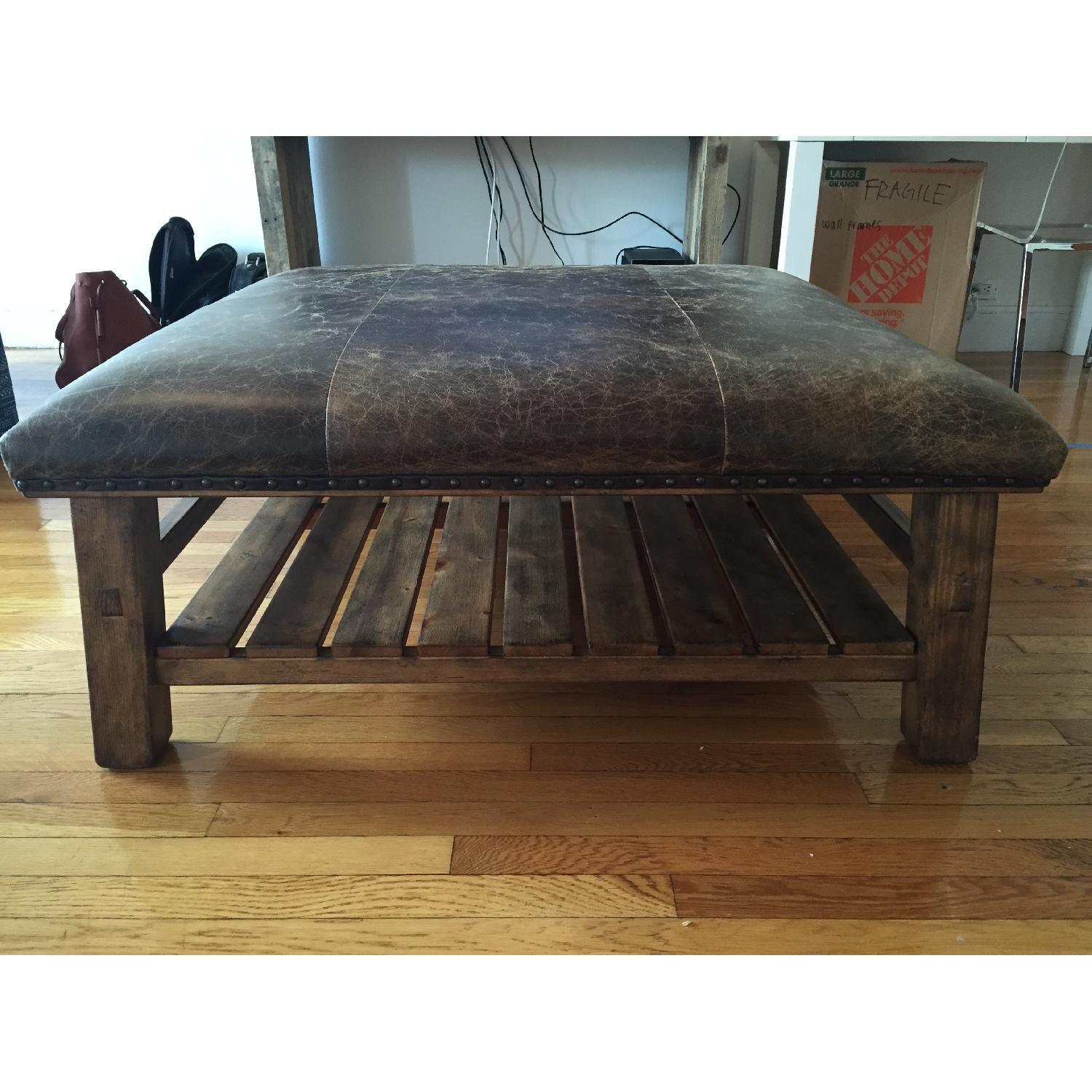 Pottery Barn Coffee Table Ottoman - image-4