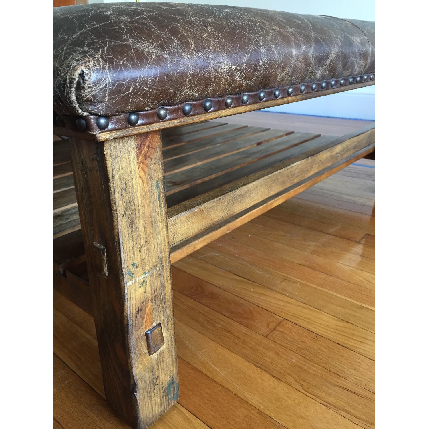 Pottery Barn Coffee Table Ottoman - image-5