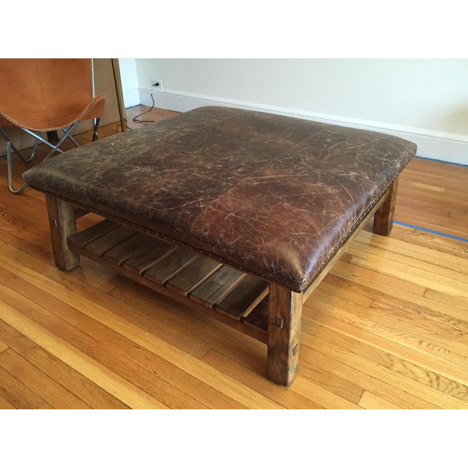 Pottery Barn Coffee Table Ottoman - image-7