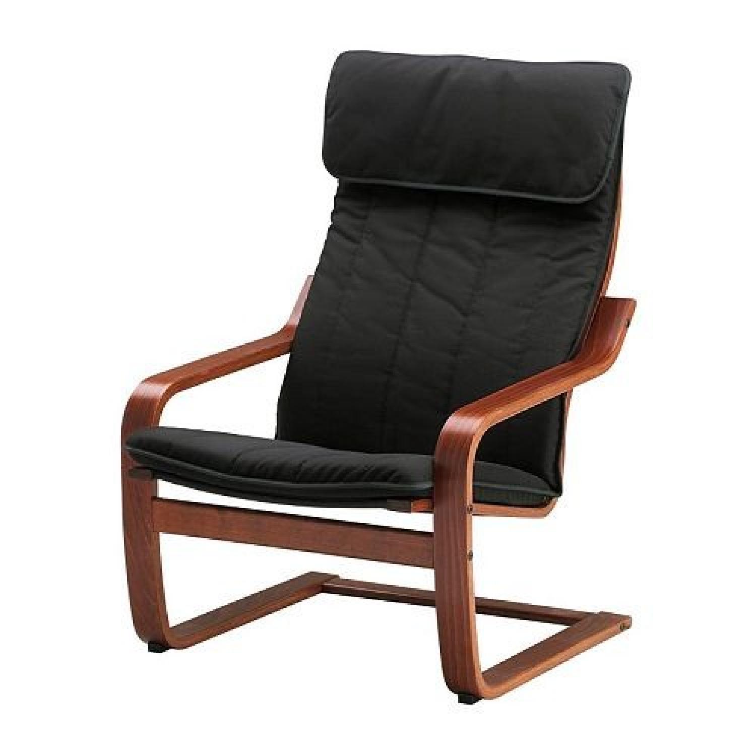 Ikea Paong Rocking Chair w/ Footstool - image-1