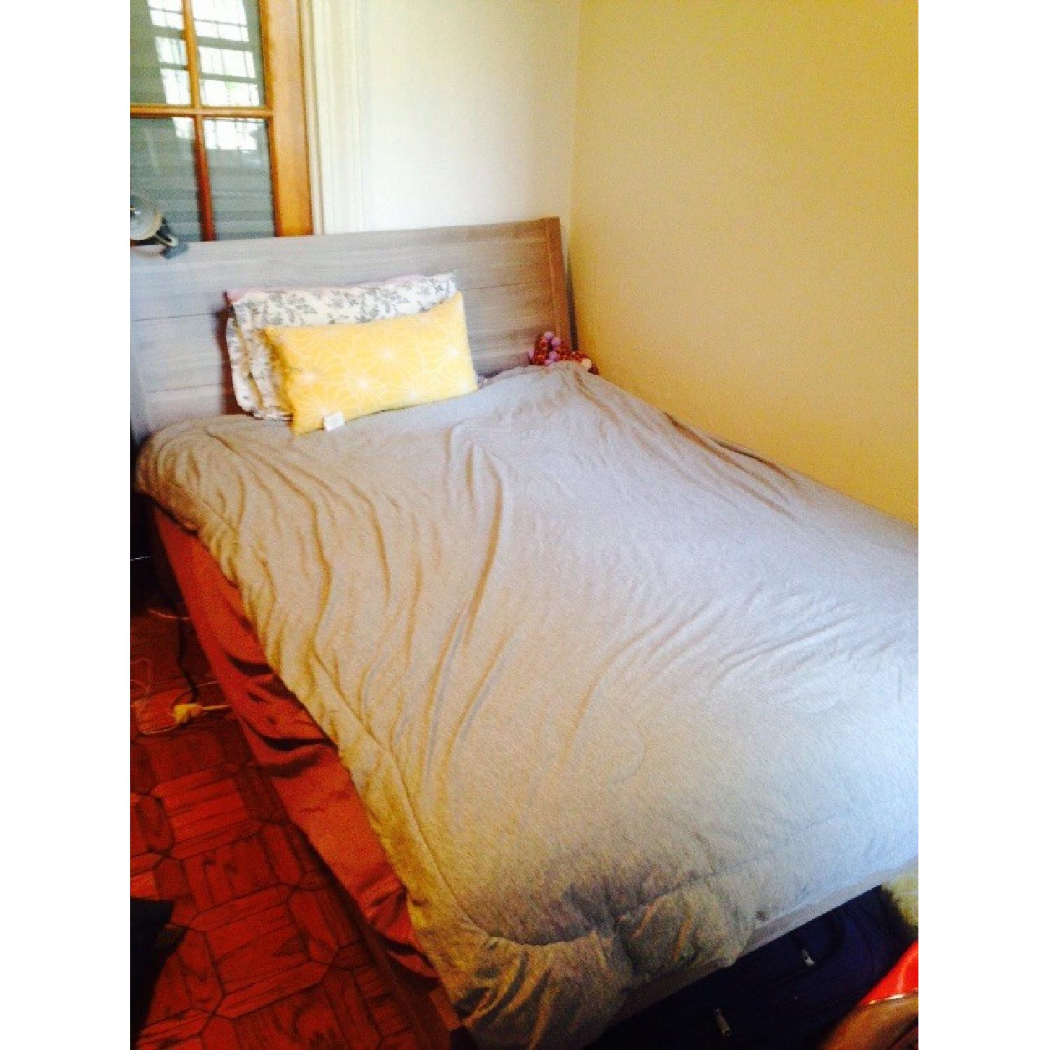 Ikea Wooden Full Size Bed Frame w/ Slats - image-1