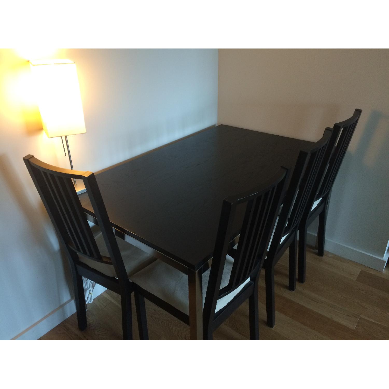 Ikea Torsby Dining Table w/ 4 Borje Dining Chairs - image-1