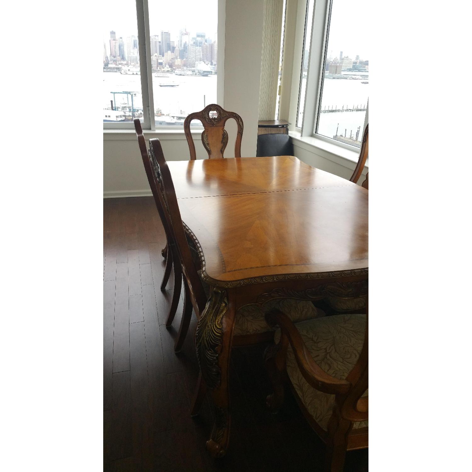 Raymour & Flanigan Legacy Classic Versailles 8 Piece Dining Room Set - image-1